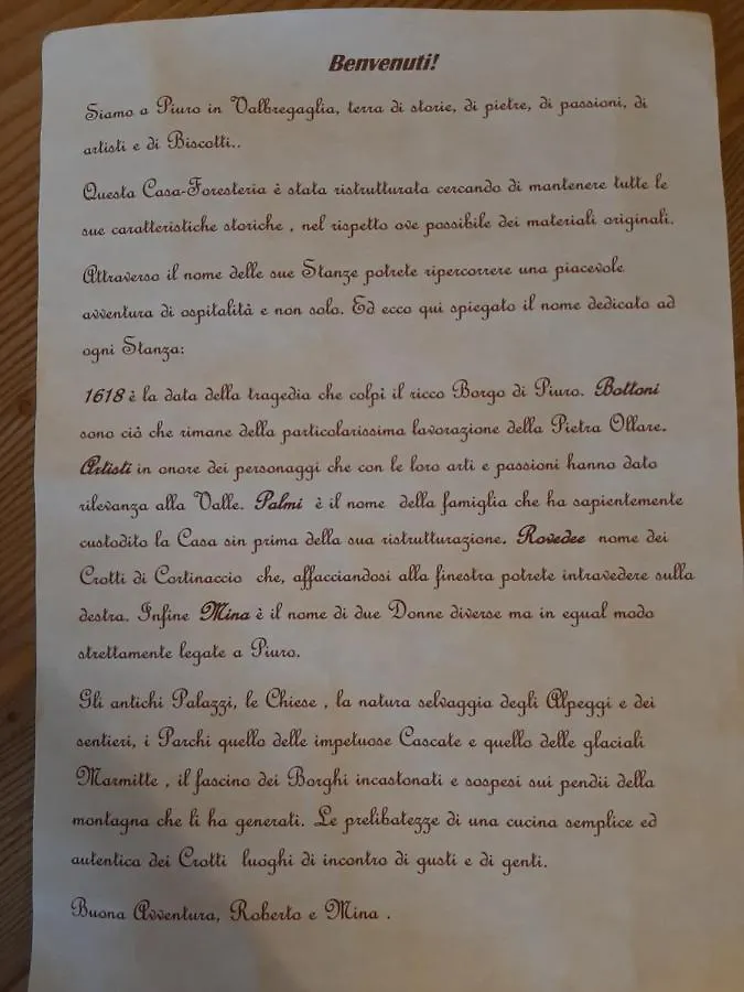 Nocleg ze śniadaniem Casa Pasini-Foresteria Piuro